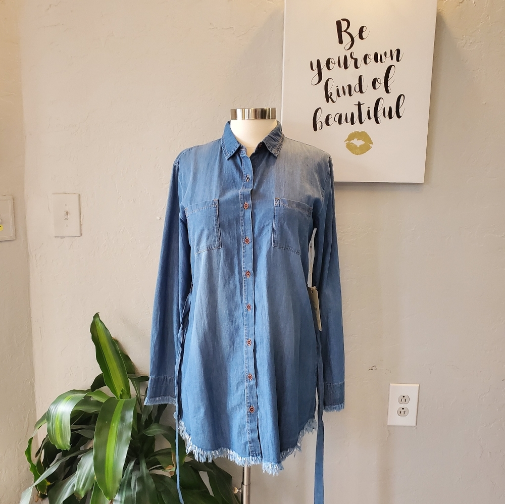 Blue Age Medium Blue Denim Shirt